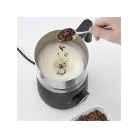 Produktbild för SEVERIN SM 3585 Spuma 500 - mjölkskummare - borstat stål/svart