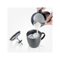Produktbild för SEVERIN SM 3585 Spuma 500 - mjölkskummare - borstat stål/svart