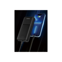 Produktbild för DELTACO trådlös powerbank - Li-pol - USB-C, 2 x USB - 20 Watt