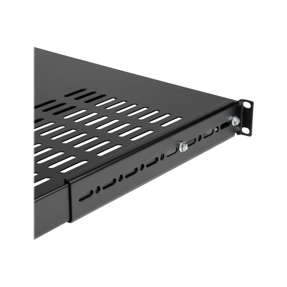 Produktbild för StarTech.com Server Rack Shelf - 1U - Adjustable Mount Depth - Heavy Duty - hylla för rack - 1U