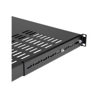 Produktbild för StarTech.com Server Rack Shelf - 1U - Adjustable Mount Depth - Heavy Duty - hylla för rack - 1U