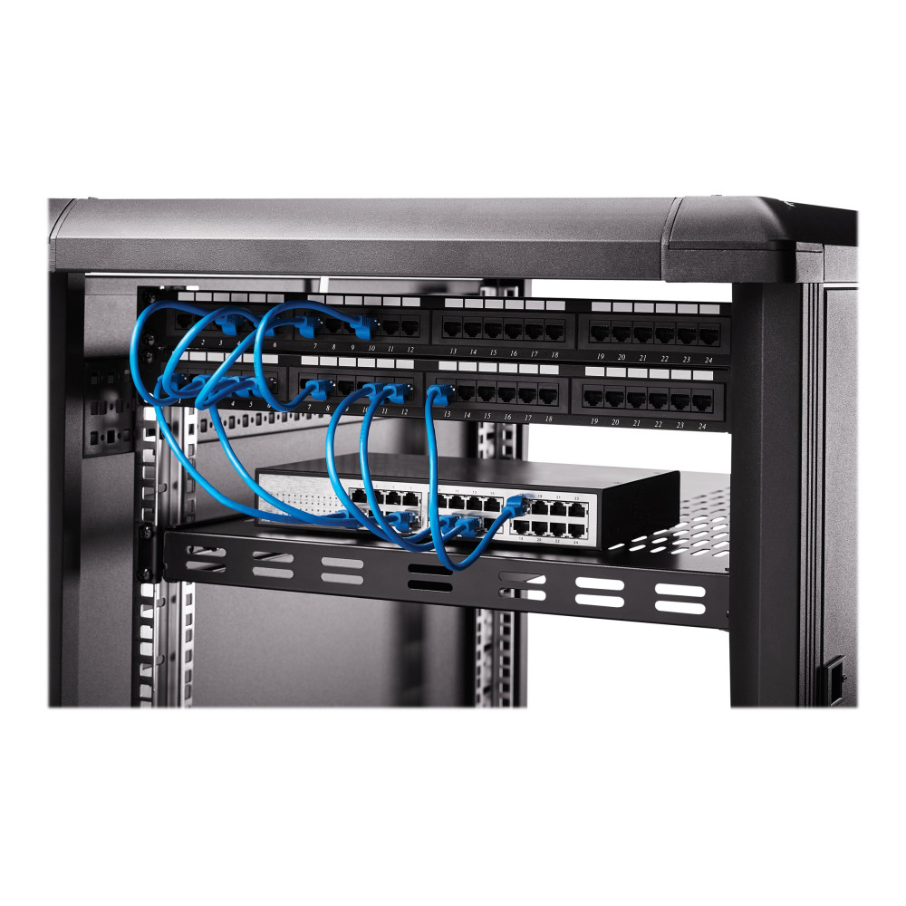 Produktbild för StarTech.com Server Rack Shelf - 1U - Adjustable Mount Depth - Heavy Duty - hylla för rack - 1U