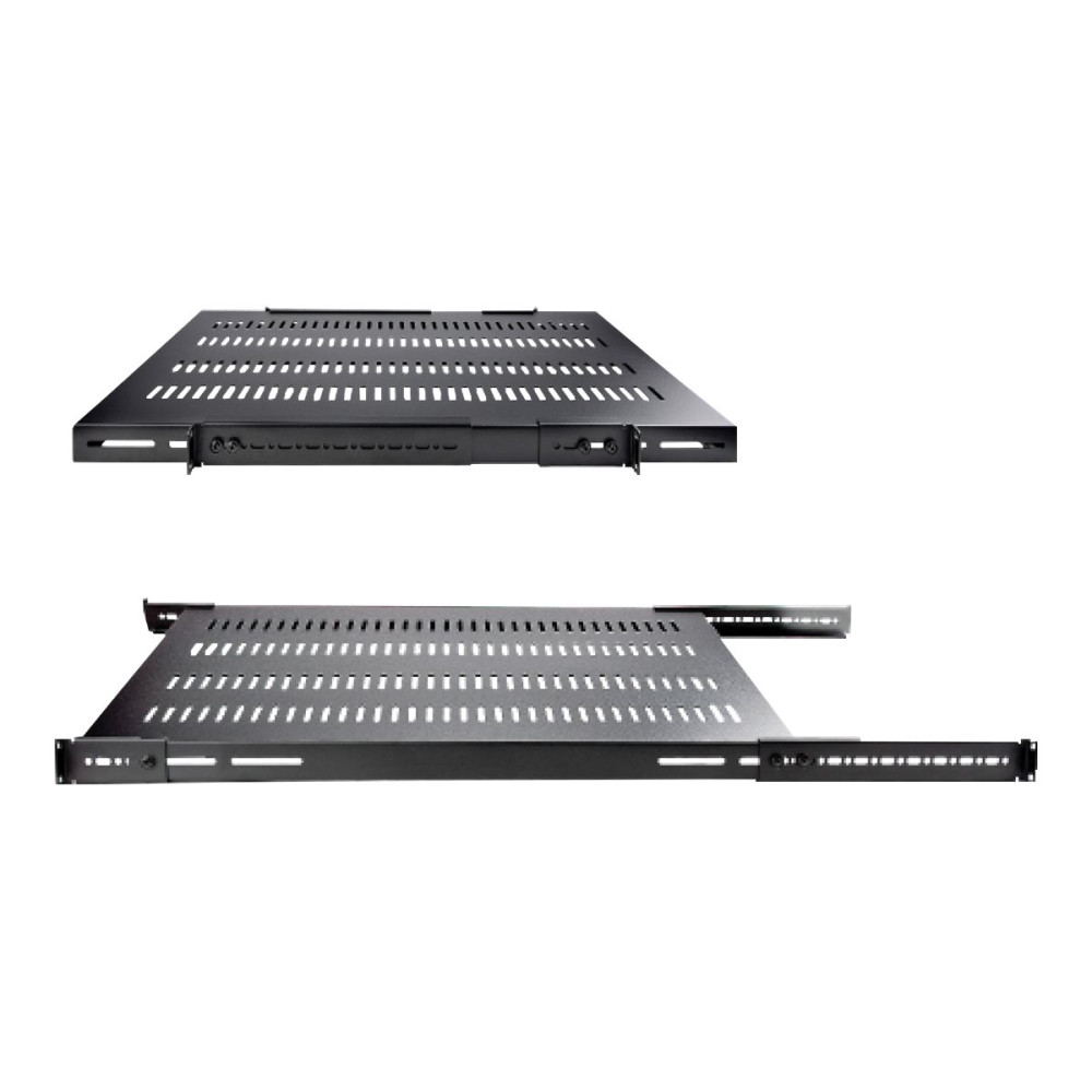 Produktbild för StarTech.com Server Rack Shelf - 1U - Adjustable Mount Depth - Heavy Duty - hylla för rack - 1U
