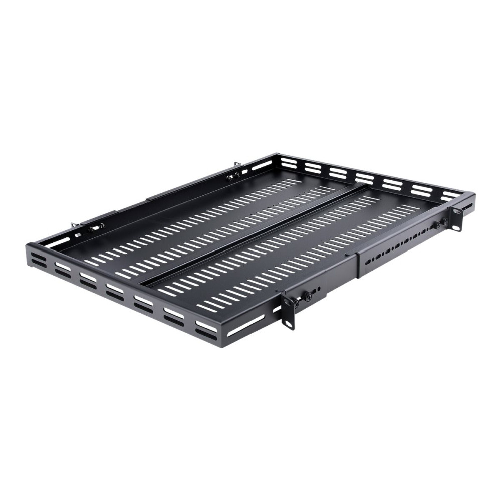 Produktbild för StarTech.com Server Rack Shelf - 1U - Adjustable Mount Depth - Heavy Duty - hylla för rack - 1U