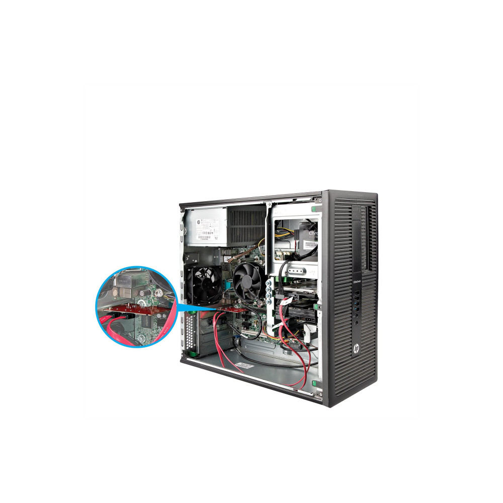 Produktbild för StarTech.com SATA PCIe-kort - 2-portars PCIe SATA-expansionskort - 6 Gbps - Hel-/lågprofil - PCI Express till SATA-adapter/-kontroller - ASM1061 icke-RAID-drift - PCIe till SATA-omvandlare - kontrollerkort - SATA 6Gb/s - PCIe 2.0 x1