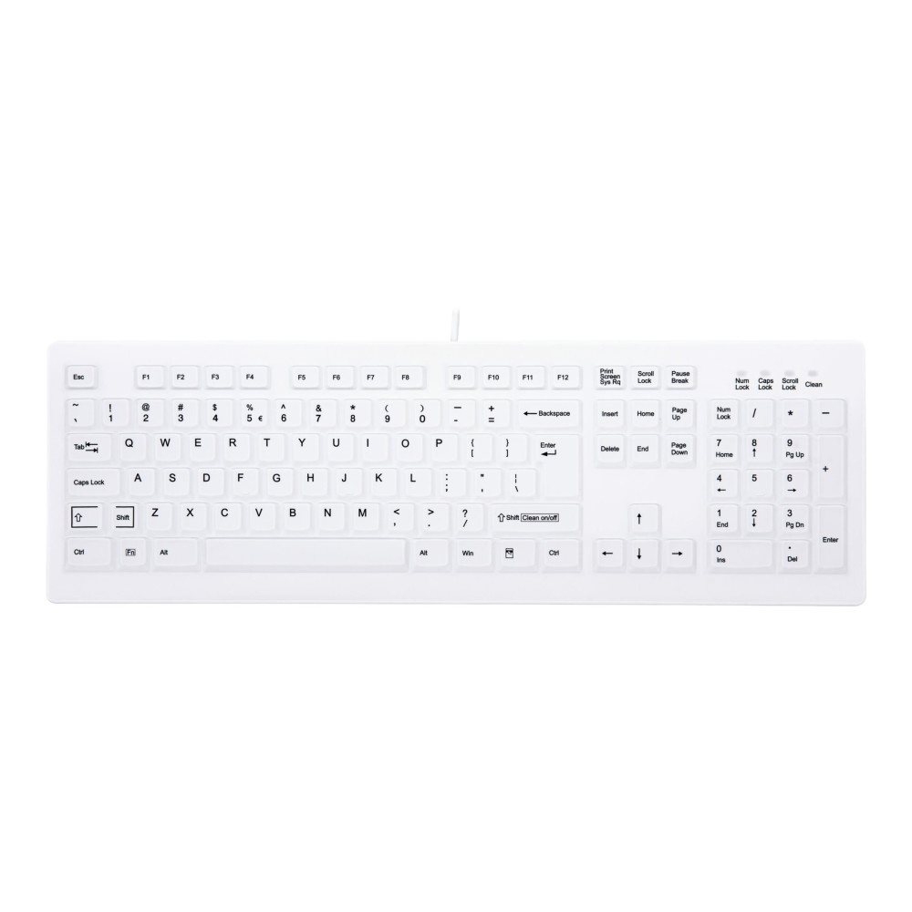 Produktbild för Contour Active Key MedicalKey AK-C8100 Sanitizable - tangentbord - amerikansk - vit Inmatningsenhet