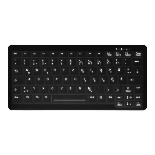 CHERRY Active Key MedicalKey AK-C4110 - tangentbord - desinficeras med servett - QWERTZ - tysk - svart Inmatningsenhet