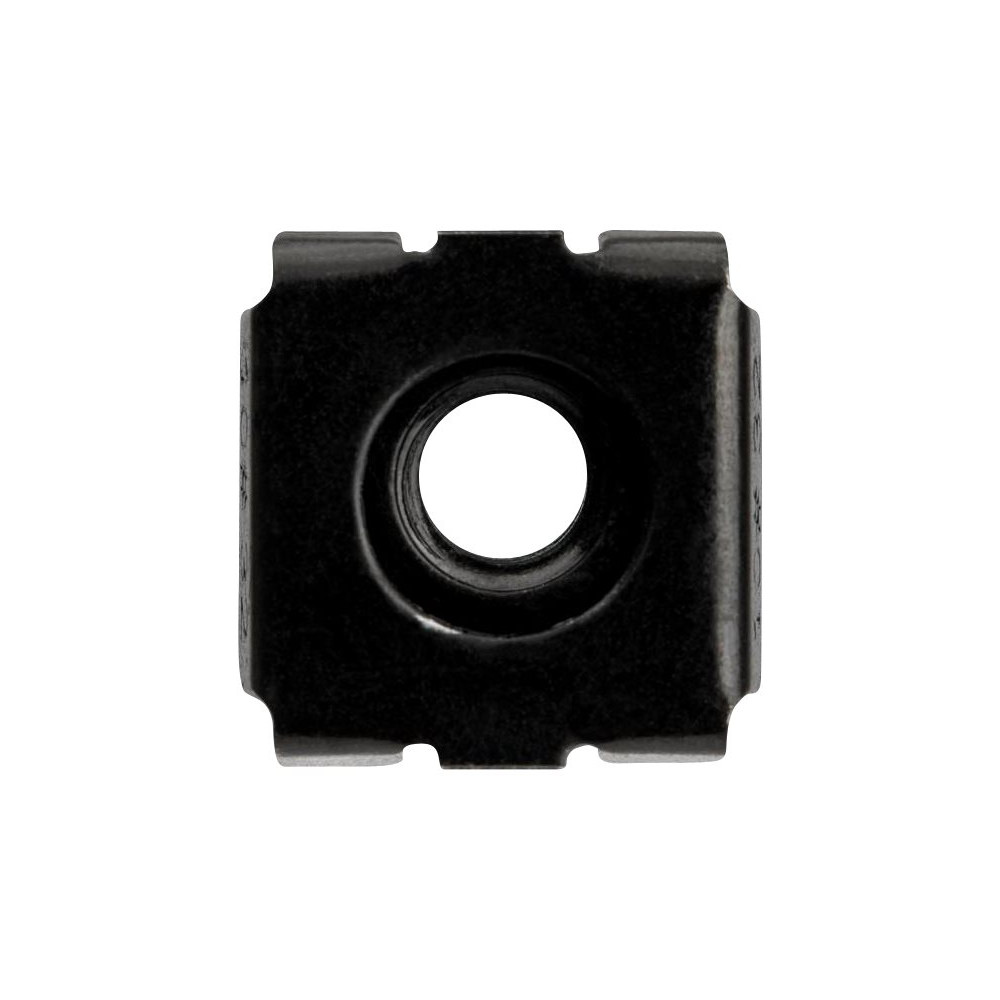 Produktbild för StarTech.com 10-32 Cage Nuts - 50 Pack - Rack Mount Clip Nuts - For Square Hole Server Rack - Black (CABCAGENUTS1032) - hylsmuttrar - TAA-kompatibel