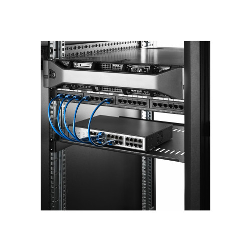 StarTech.com StarTech.com 2-Pack 1U Server Rack Shelf, Vented, 44lb Capacity, 16" Deep (CABSHELF116V2PK) - hylla för rack - 1U