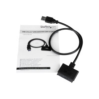 Produktbild för StarTech.com SATA to USB Cable - USB 3.0 to 2.5" SATA III Hard Drive Adapter - External Converter for SSD/HDD Data Transfer (USB3S2SAT3CB) - kontrollerkort - SATA 6Gb/s - USB 3.0