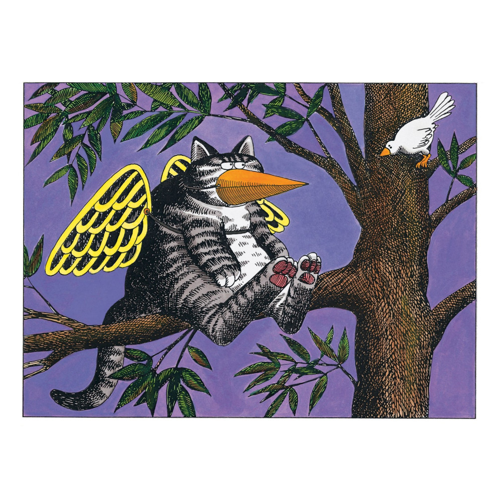 Produktbild för Cat Wearing Bird Disguise Notecard