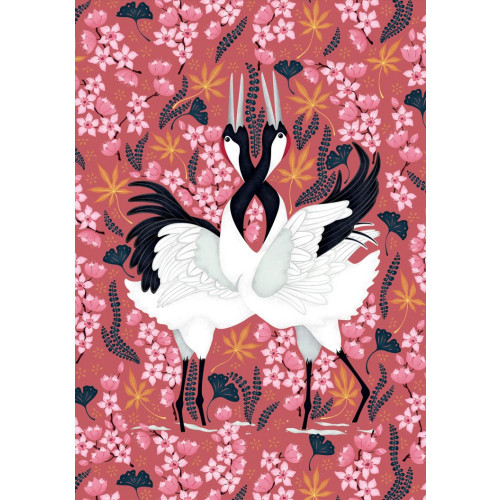Pomegranate Europe Ltd Japanese Cranes Notecard