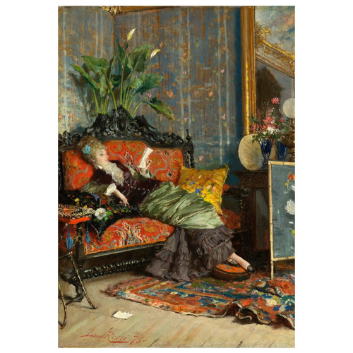 Pomegranate Europe Ltd Young Woman Reading Notecard