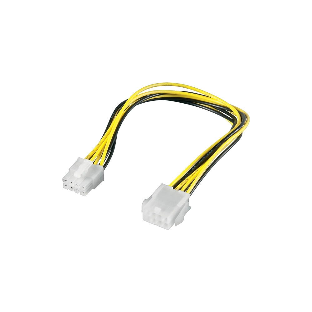 Produktbild för goobay CAK S-12 - förlängningskabel för ström - 8 stifts intern ström till 8 stifts intern ström - 28 cm