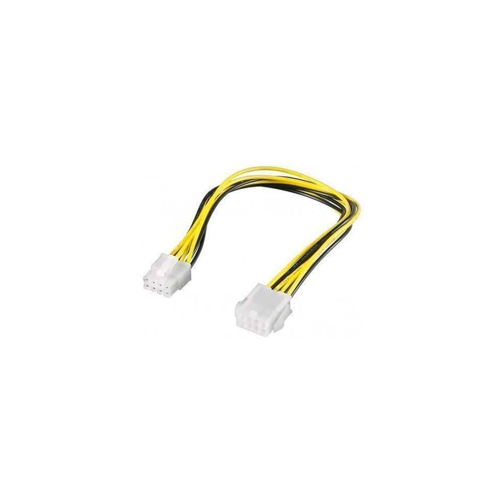 Produktbild för goobay CAK S-12 - förlängningskabel för ström - 8 stifts intern ström till 8 stifts intern ström - 28 cm