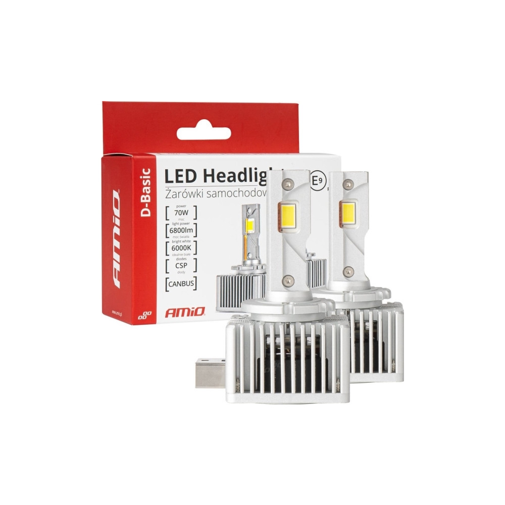 Produktbild för AMiO ledade billampor d-basic serie d1s d1r 6000k canbus ami...