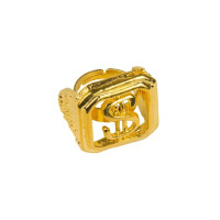 Produktbild för Boland 00642, Maskeradring, Vuxen, Alla, Strykjärn, Guld, 85...