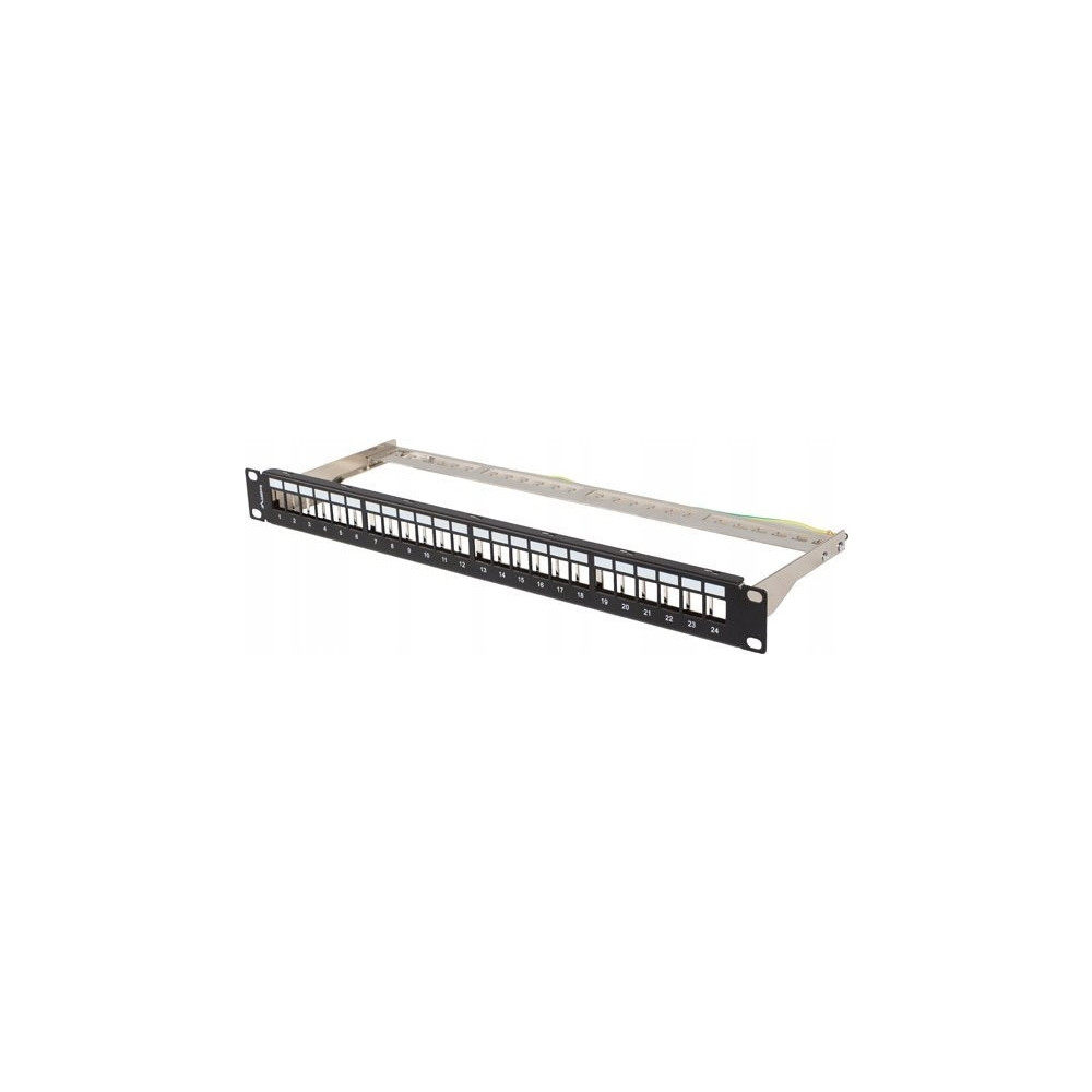 Produktbild för Lanberg kopplingspanel (tom) - 1U - 19"