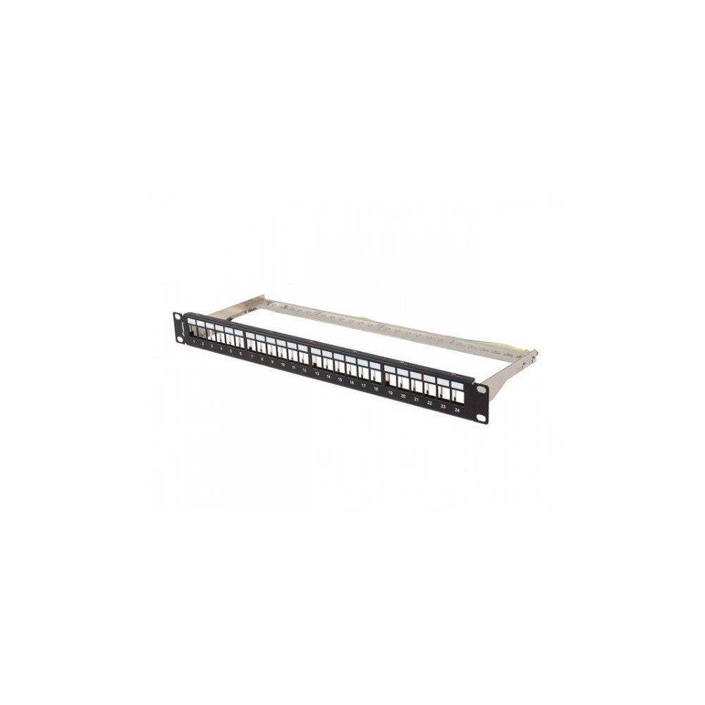 Produktbild för Lanberg kopplingspanel (tom) - 1U - 19"