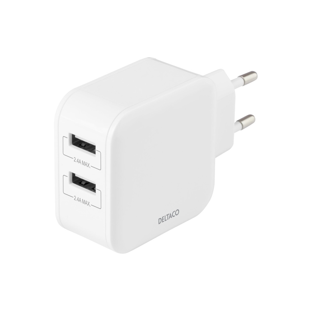 Produktbild för DELTACO strömadapter - USB - 24 watt