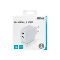 Produktbild för DELTACO strömadapter - USB - 24 watt