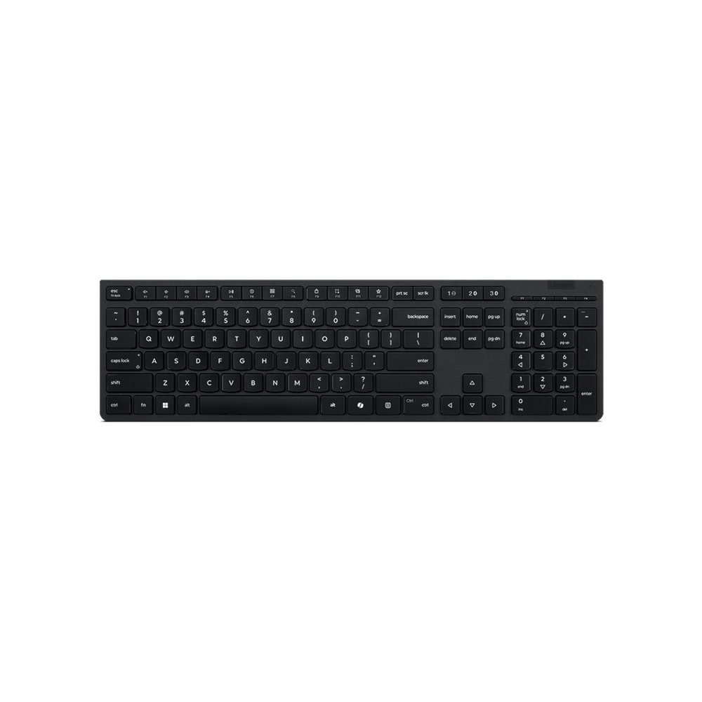 Produktbild för Lenovo Professional - tangentbord - uppladdningsbar full size - QWERTY - Nordisk - grå Inmatningsenhet