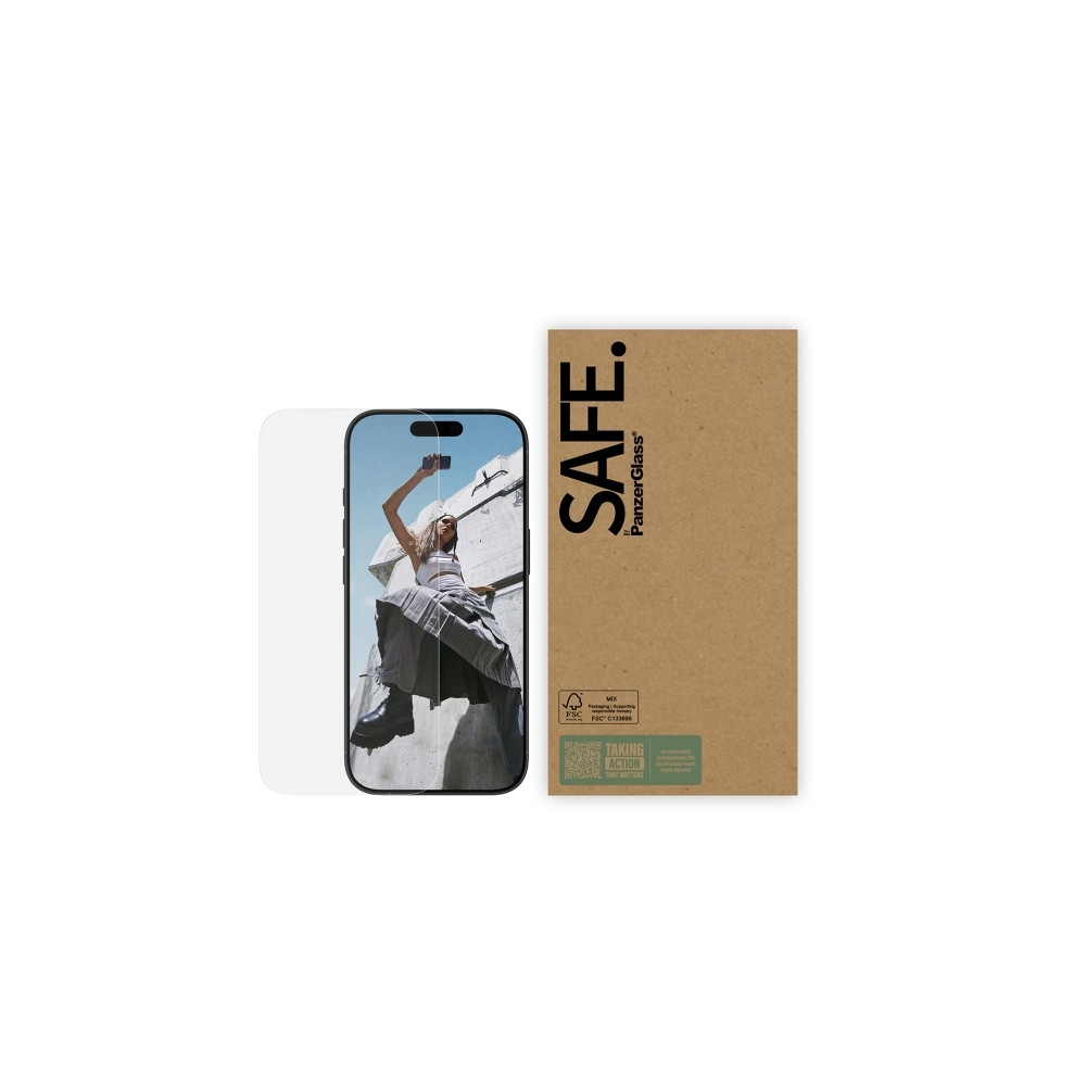 Produktbild för SAFE. by PanzerGlass - skärmskydd för mobiltelefon - ultrabred passning