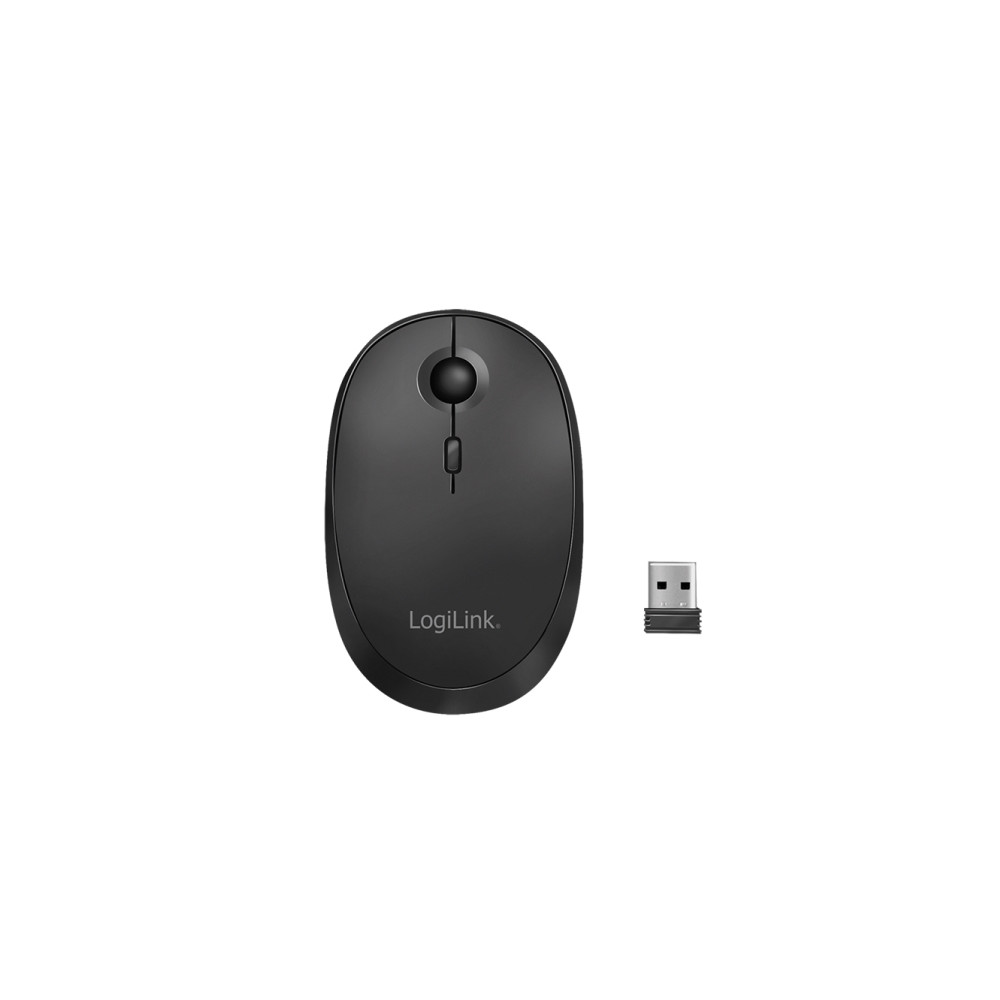 Produktbild för LogiLink - mus - 2.4 GHz, Bluetooth 4.0 - svart