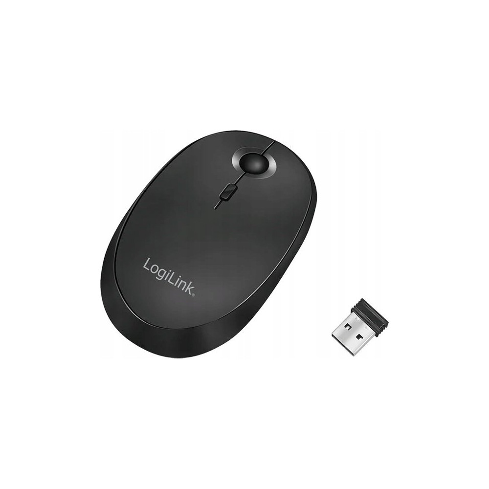Produktbild för LogiLink - mus - 2.4 GHz, Bluetooth 4.0 - svart
