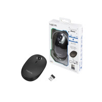 Produktbild för LogiLink - mus - 2.4 GHz, Bluetooth 4.0 - svart