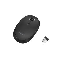 Produktbild för LogiLink - mus - 2.4 GHz, Bluetooth 4.0 - svart