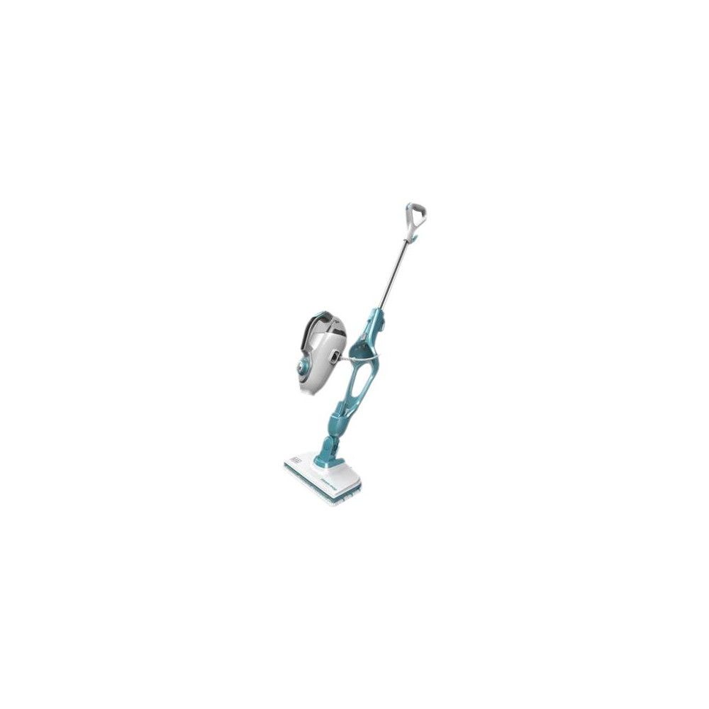 Produktbild för BLACK+DECKER FSMH1321 - ångdammsugare - skaft/handhållen - vit/aqua