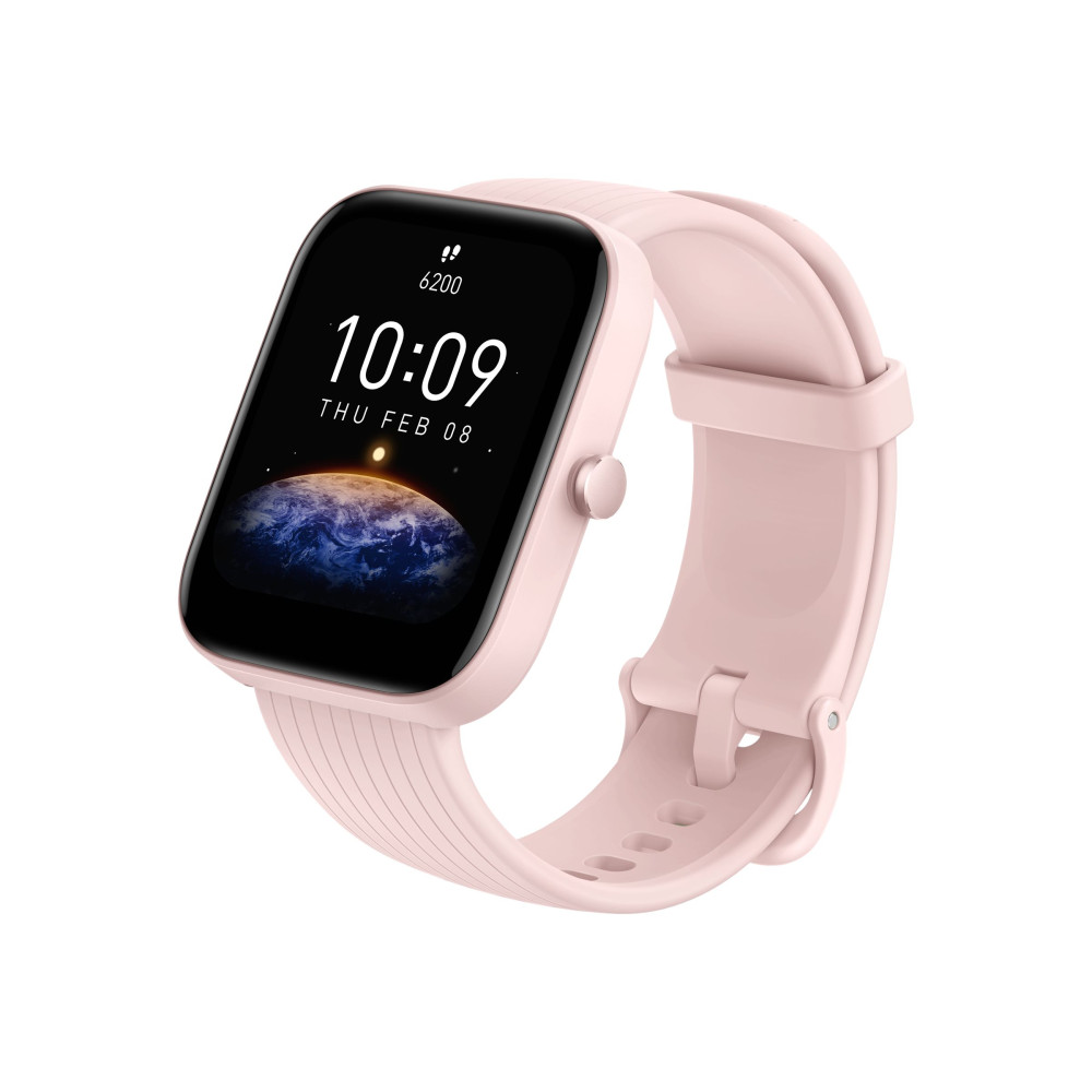 Produktbild för Amazfit Bip 3 Pro - rosa - smart klocka med rem - rosa