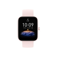 Produktbild för Amazfit Bip 3 Pro - rosa - smart klocka med rem - rosa