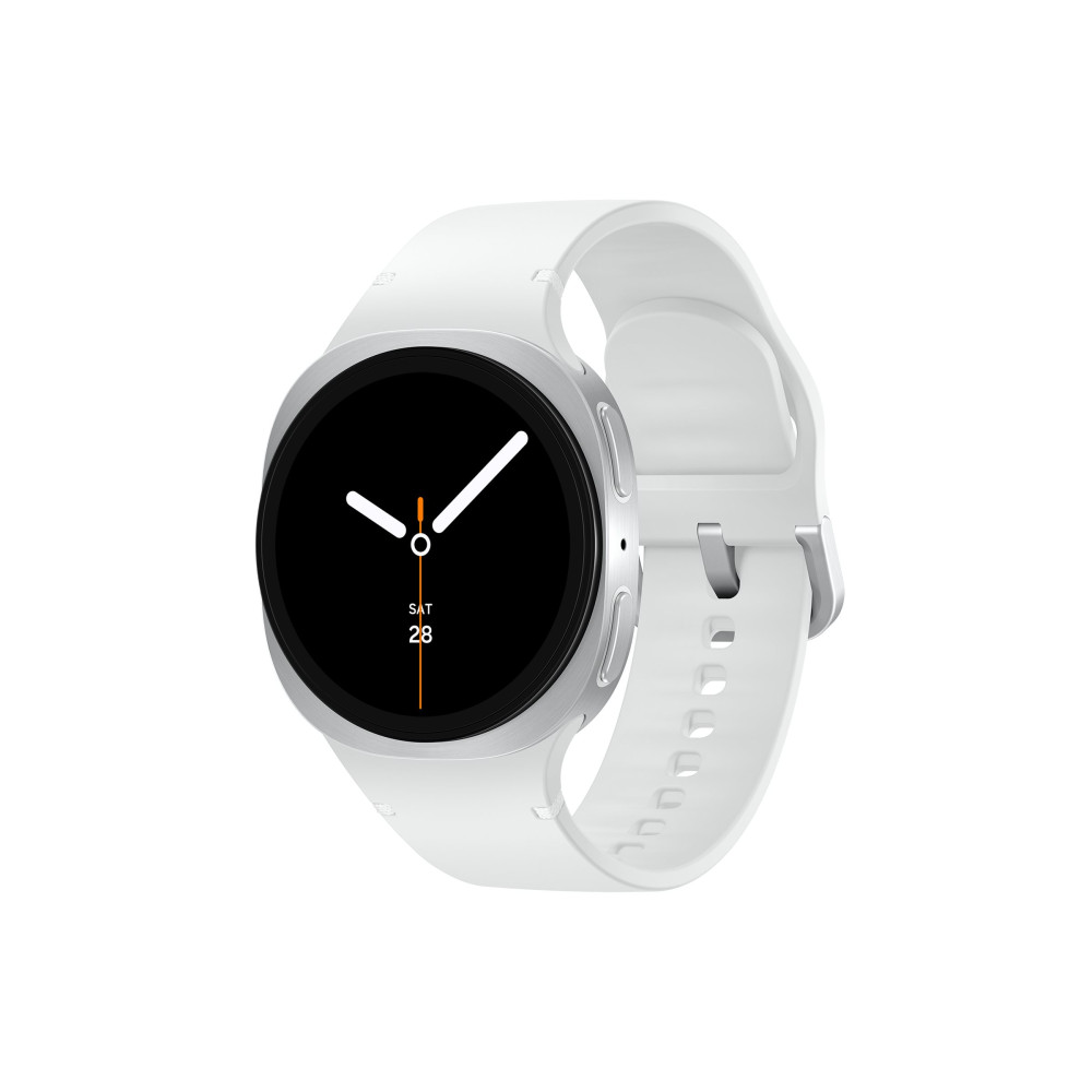 Produktbild för Samsung Galaxy Watch8 - silver - smart klocka med sportband - vit - 32 GB