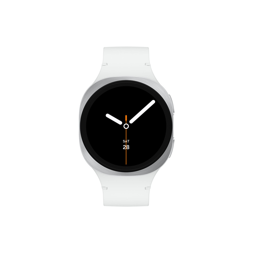 Produktbild för Samsung Galaxy Watch8 - silver - smart klocka med sportband - vit - 32 GB