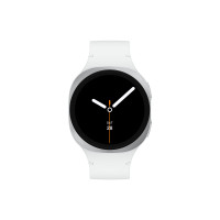 Produktbild för Samsung Galaxy Watch8 - silver - smart klocka med sportband - vit - 32 GB
