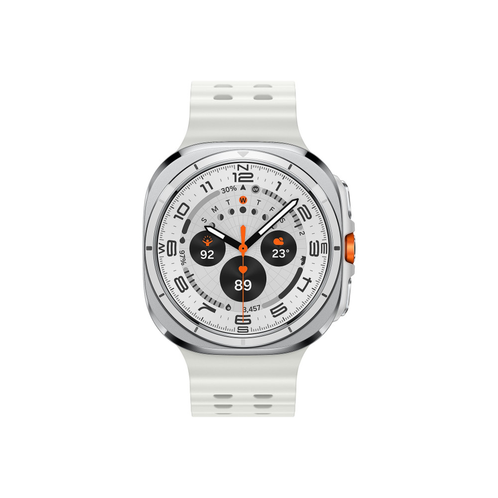 Produktbild för Samsung Galaxy Watch Ultra - titanvitt - smart klocka med marinband - vit - 64 GB