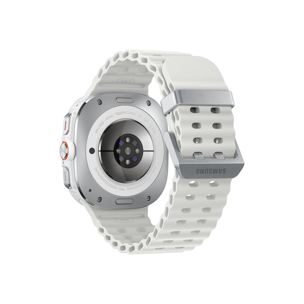 Produktbild för Samsung Galaxy Watch Ultra - titanvitt - smart klocka med marinband - vit - 64 GB