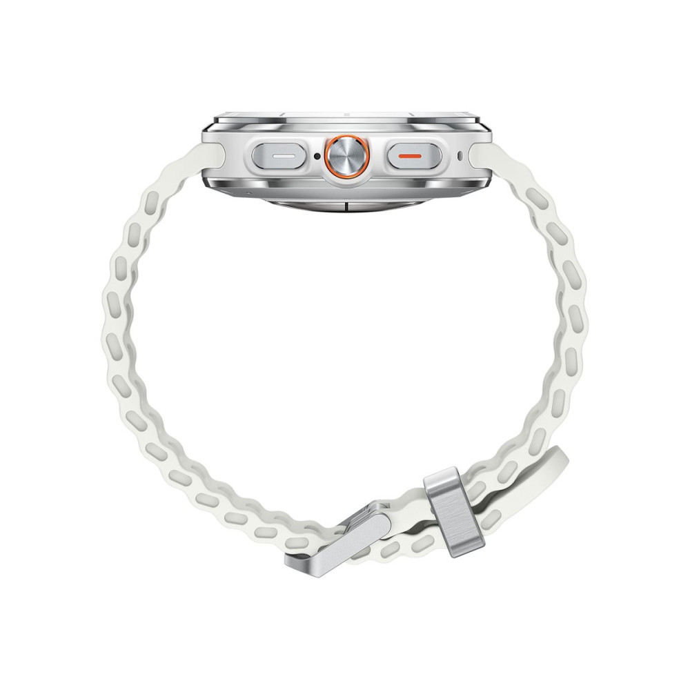 Produktbild för Samsung Galaxy Watch Ultra - titanvitt - smart klocka med marinband - vit - 64 GB