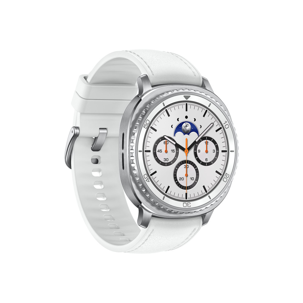 Produktbild för Samsung Galaxy Watch8 Classic smart klocka med hybridband - 64 GB - vit