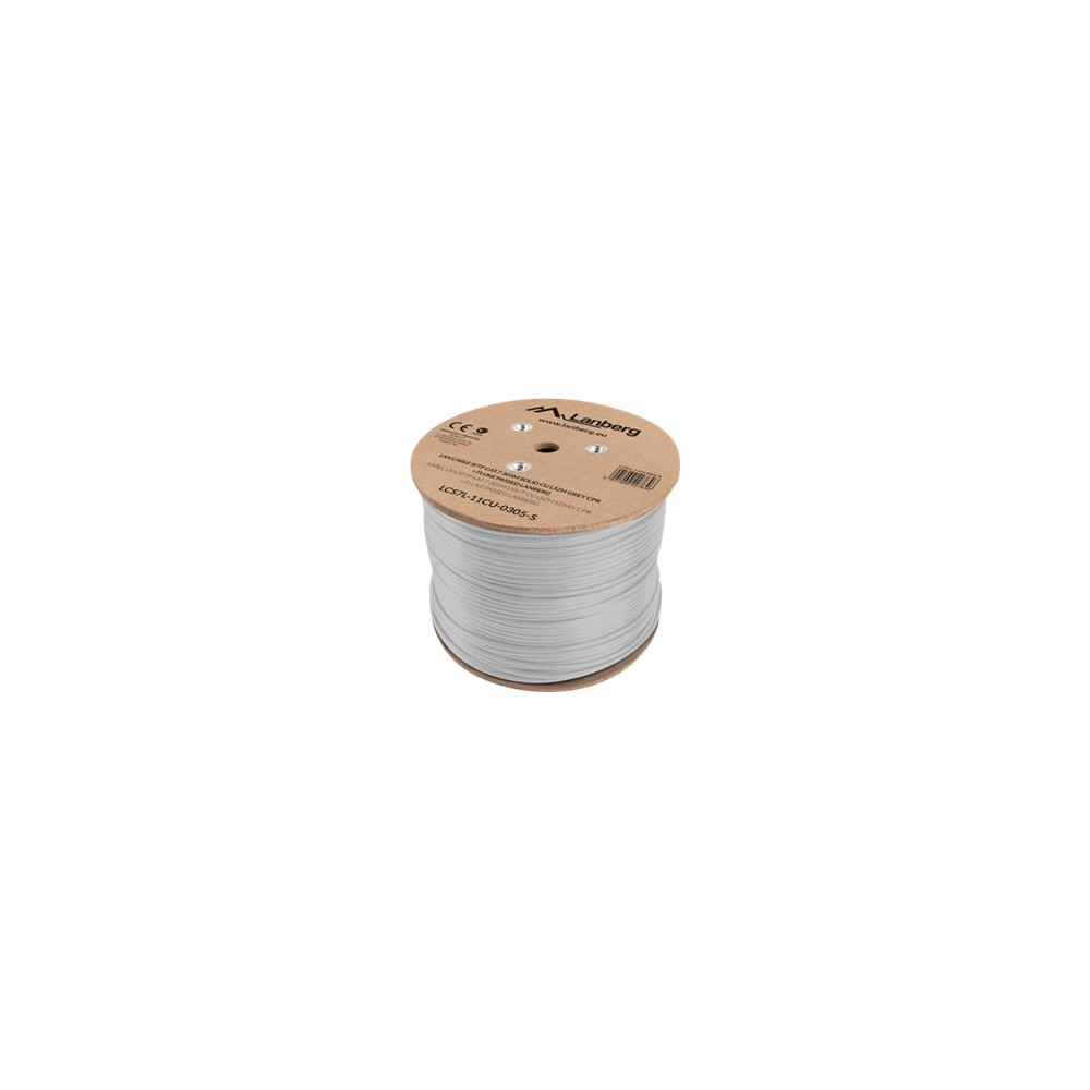 Produktbild för Lanberg bulkkabel - 305 m - pantone cool gray 5C