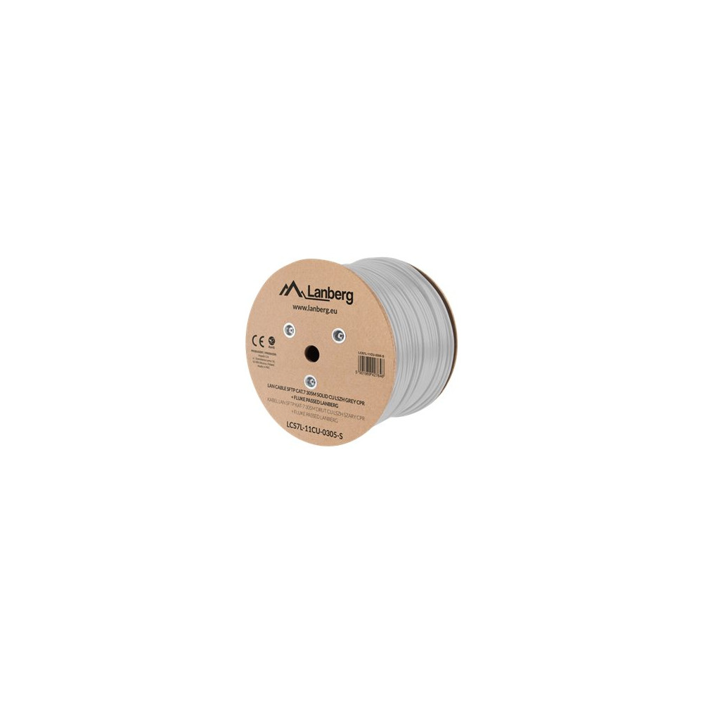 Produktbild för Lanberg bulkkabel - 305 m - pantone cool gray 5C
