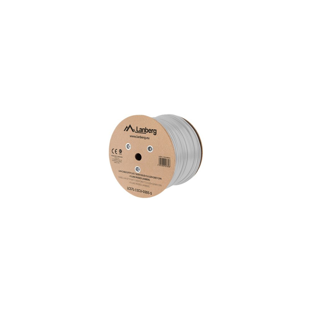 Produktbild för Lanberg bulkkabel - 305 m - pantone cool gray 5C