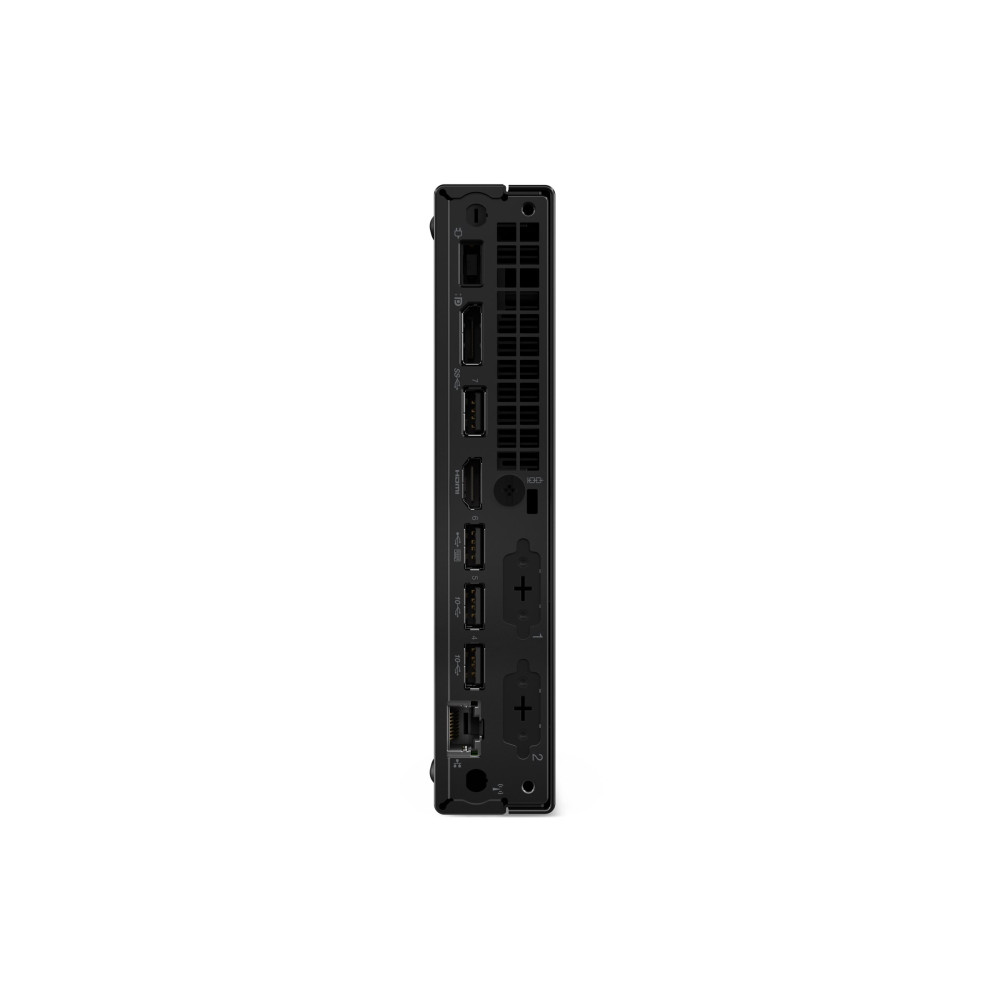 Produktbild för Lenovo ThinkCentre M70q Gen 5 - liten Core i3 i3-14100T 2.7 GHz - 8 GB - SSD 256 GB - Engelska - Europa