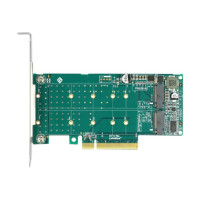 Produktbild för Delock PCI Express x8 Card to 2 x internal NVMe M.2 Key M - Bifurcation - kontrollerkort - M.2 NVMe Card - PCIe 4.0 x8