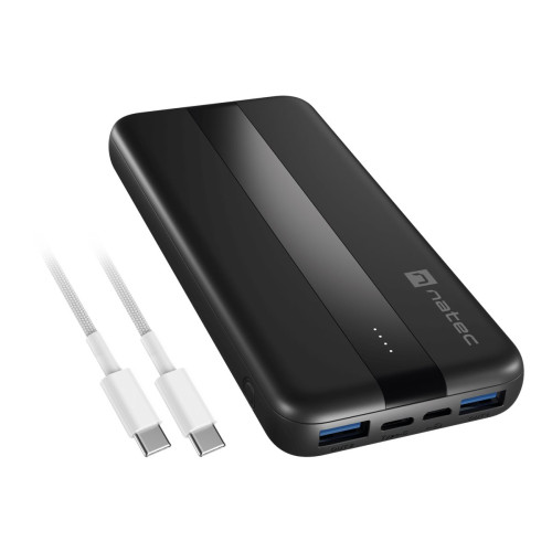 NATEC Natec TREVI SLIM Q power bank - Li-pol - USB-C, 2 x USB - 20 watt