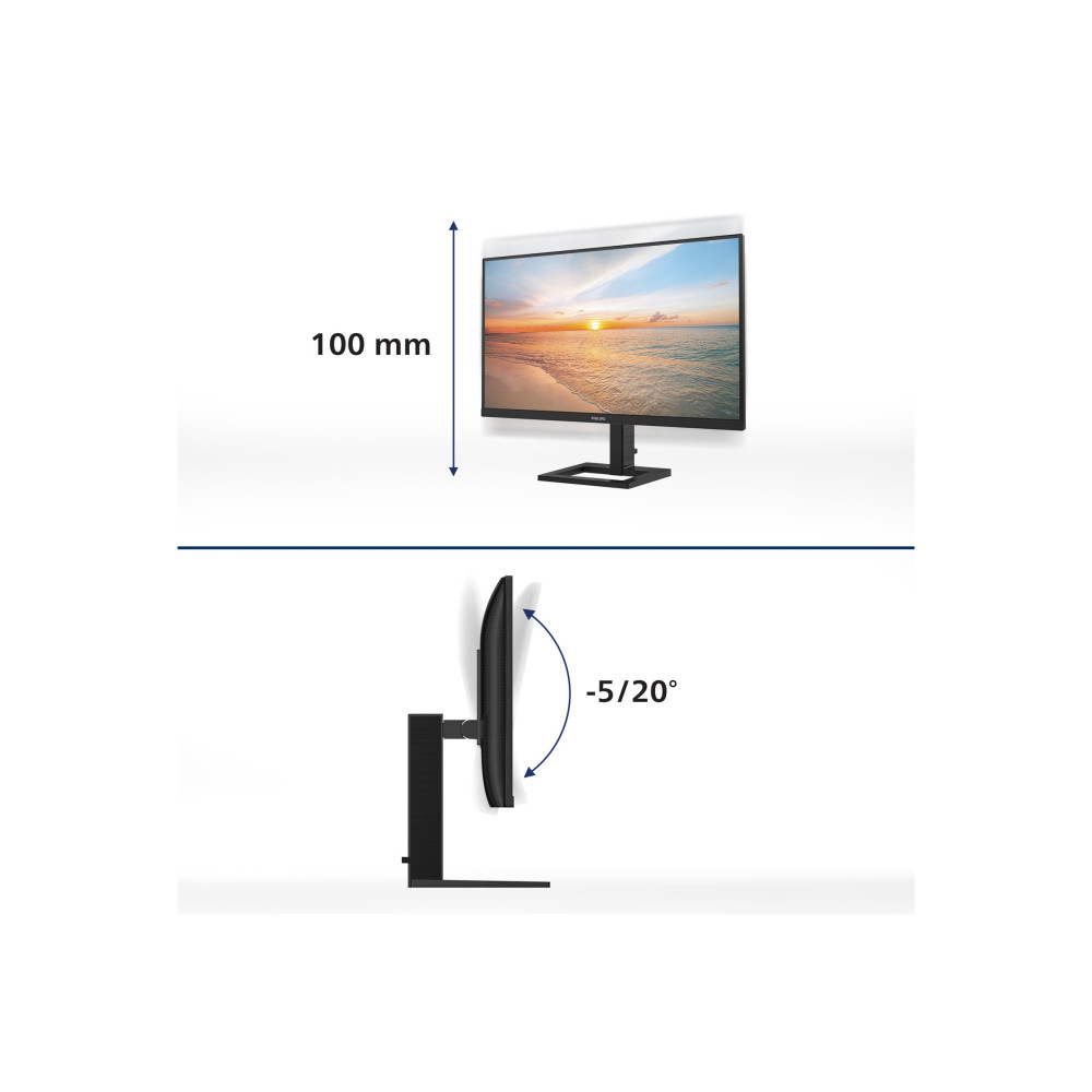Produktbild för Philips 27E1N1800AE - 1000 Series - LED-skärm - 4K - 27" - HDR