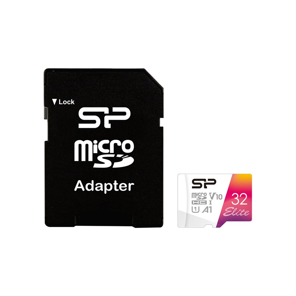 Produktbild för SILICON POWER Elite - flash-minneskort - 32 GB - microSDHC UHS-I