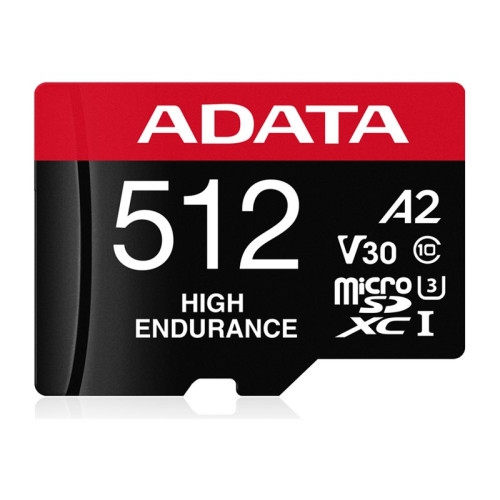 ADATA ADATA High Endurance - flash-minneskort - 512 GB - mikroSDXC UHS-I